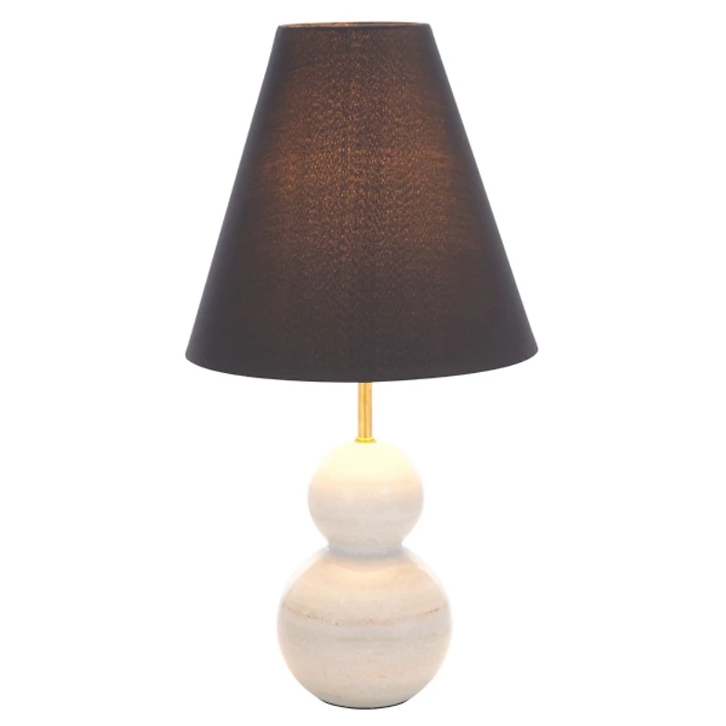 Natural Marble Curved Elsa Table Lamp