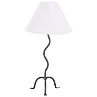 Black Iron Wavy Rita Table Lamp
