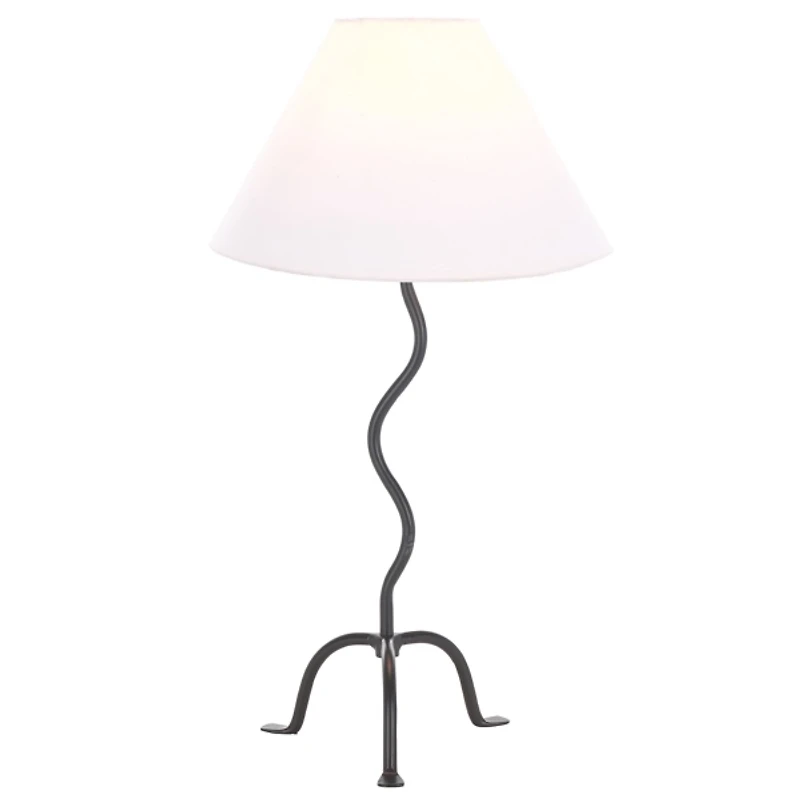 Black Iron Wavy Rita Table Lamp