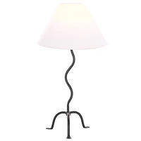Black Iron Wavy Rita Table Lamp