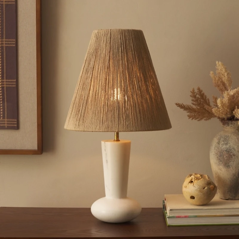 White Marble Adele Table Lamp