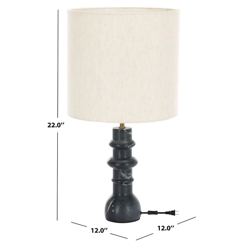 Black Marble Modern Table Lamp