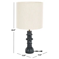 Black Marble Modern Table Lamp