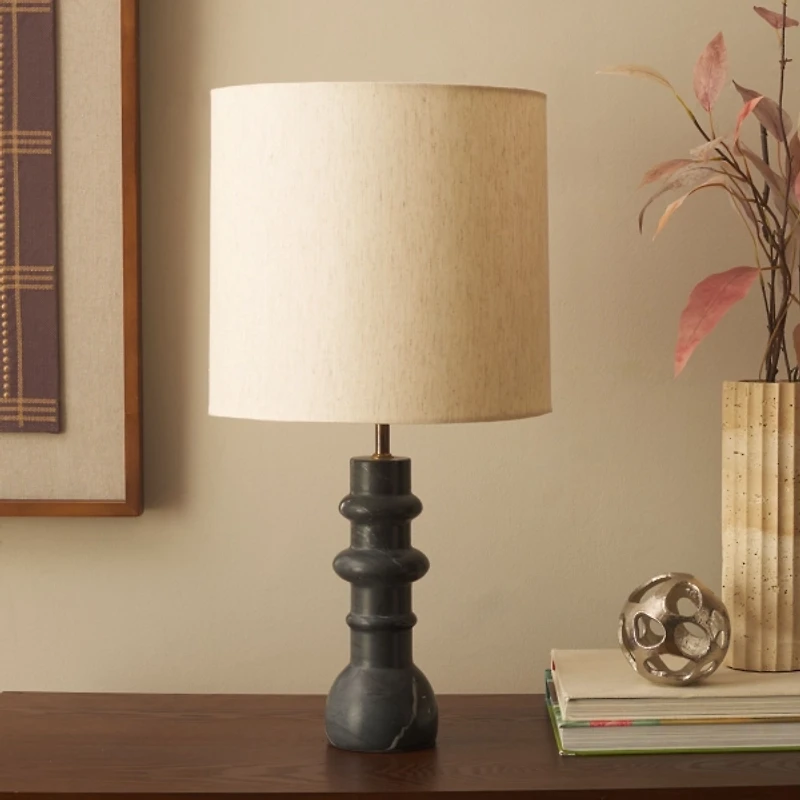 Black Marble Modern Table Lamp