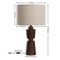Brown Resin Nikki Table Lamp