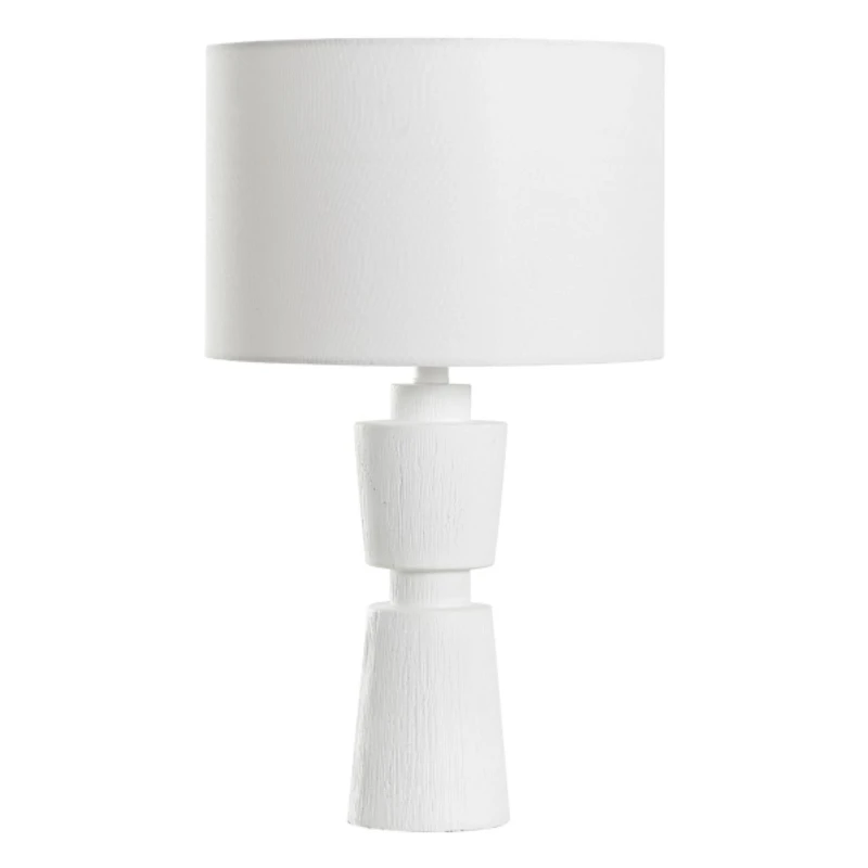 White Resin Nikki Table Lamp