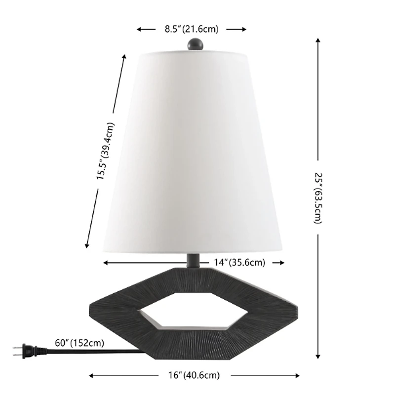 Black Diamond Modern Table Lamp
