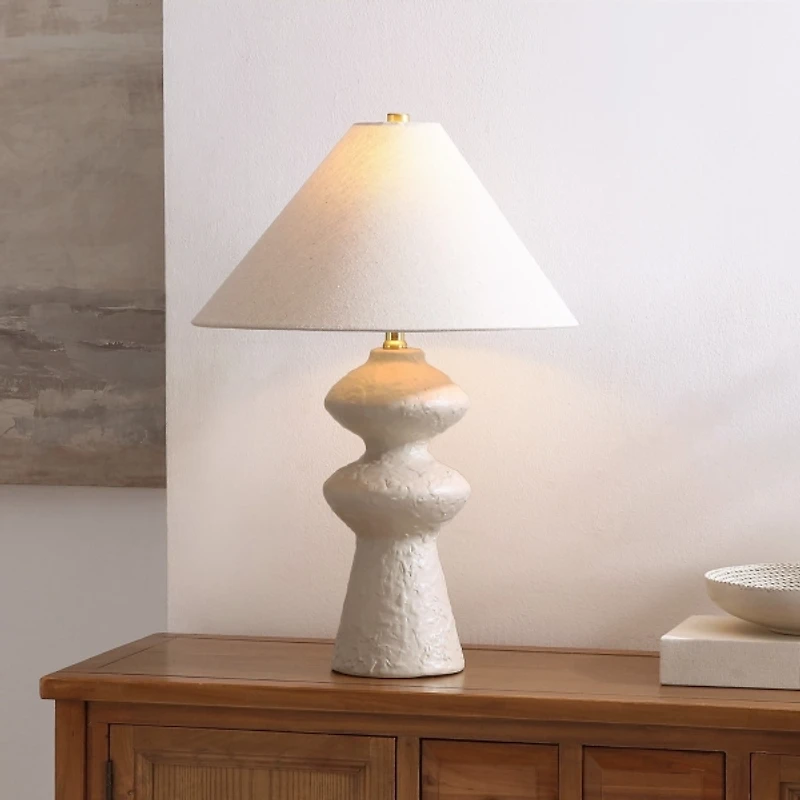 Cream Ceramic Kira Table Lamp