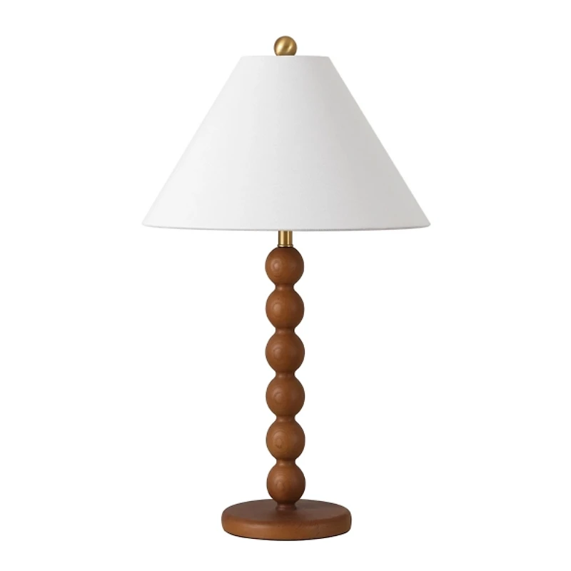 Brown Beaded Modern Table Lamp