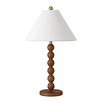 Brown Beaded Modern Table Lamp