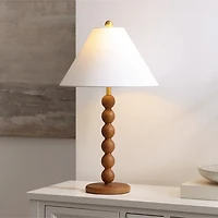 Brown Beaded Modern Table Lamp