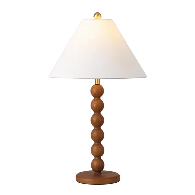 Brown Beaded Modern Table Lamp