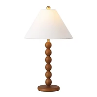 Brown Beaded Modern Table Lamp