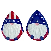 Uncle Sam Gnome Plates, Set of 4