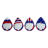 Uncle Sam Gnome Plates, Set of 4