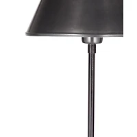 Gunmetal Gray Buffet Lamp with Marble Base