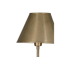 Gold Metal and Marble Buffet Lamp
