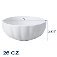 White Porcelain Petal 16-pc. Dinnerware Set