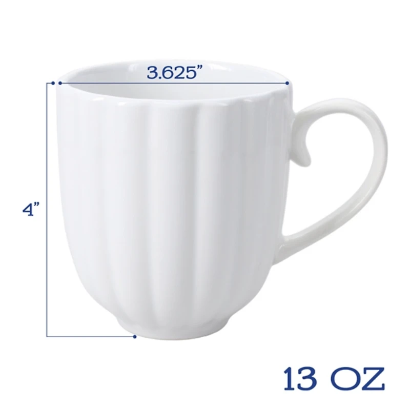 White Porcelain Petal 16-pc. Dinnerware Set