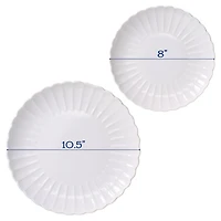 White Porcelain Petal 20-pc. Dinnerware Set