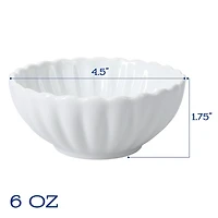 White Porcelain Petal 20-pc. Dinnerware Set