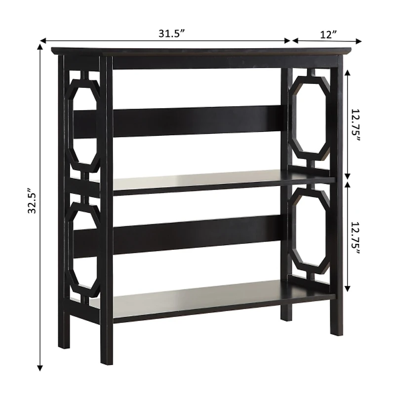Geometric 3-Tier Bookcase