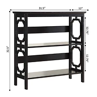 Geometric 3-Tier Bookcase