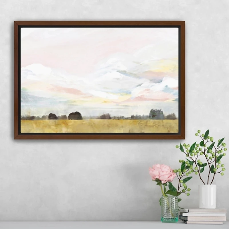 Views I Framed Canvas Art Print