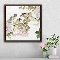 Woodland Birds I Framed Canvas Art Print