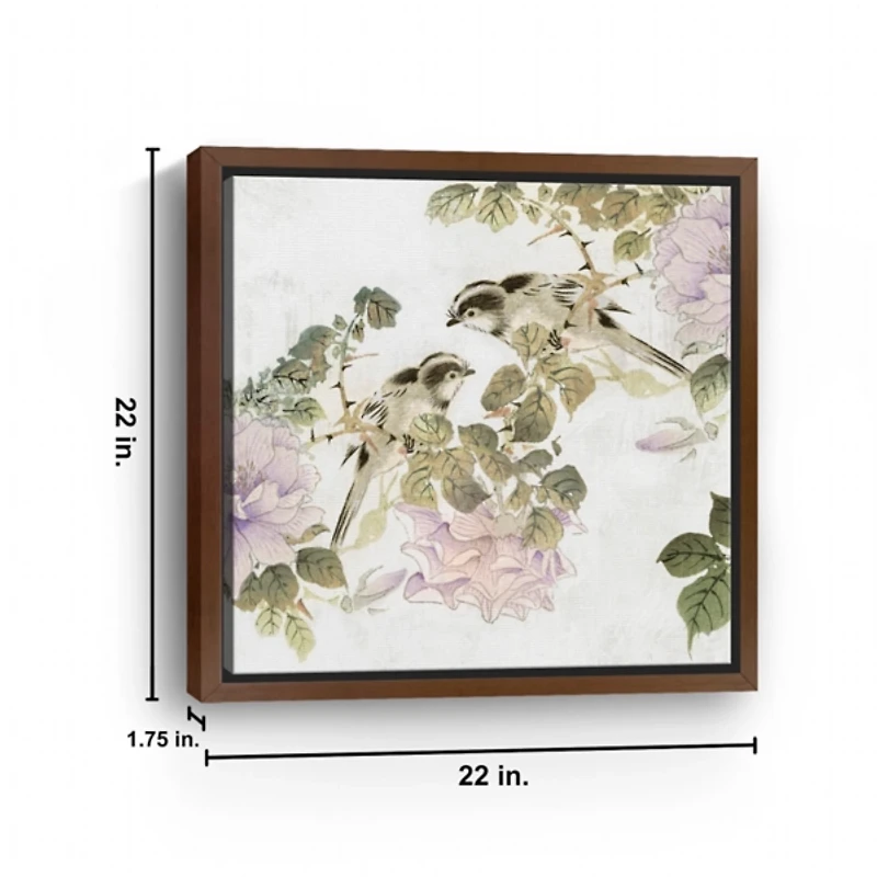 Woodland Birds I Framed Canvas Art Print