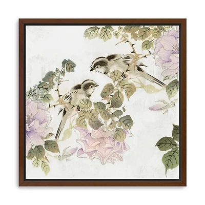 Woodland Birds I Framed Canvas Art Print