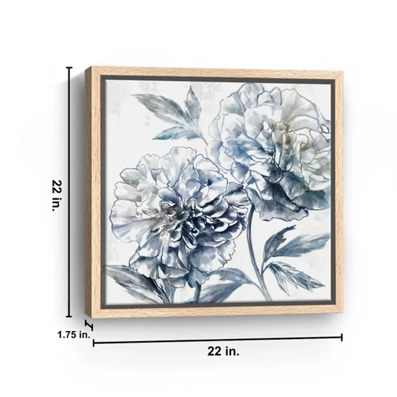 Japanese Peony I Framed Canvas Art Print