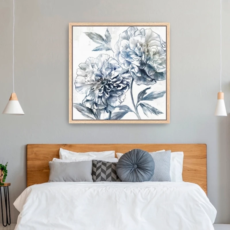 Japanese Peony I Framed Canvas Art Print, 40x40