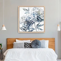 Japanese Peony I Framed Canvas Art Print, 40x40