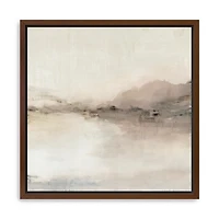 Blush Horizon II Framed Canvas Art Print