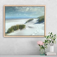 White Sands Framed Canvas Art Print
