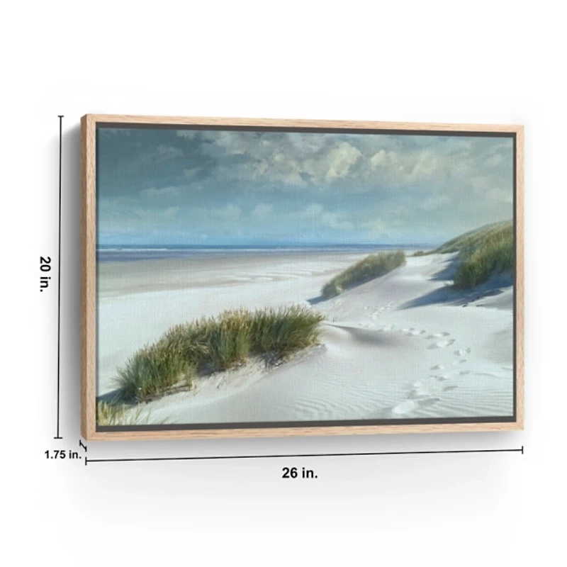White Sands Framed Canvas Art Print
