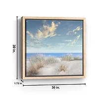 Smooth Sands I Framed Canvas Art Print, 30x30