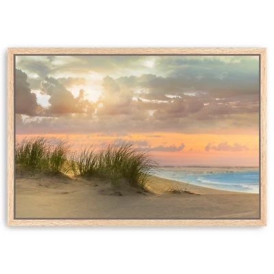Seagrass Twilight Framed Canvas Art Print