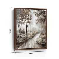 Into the Woods Framed Canvas Art Print