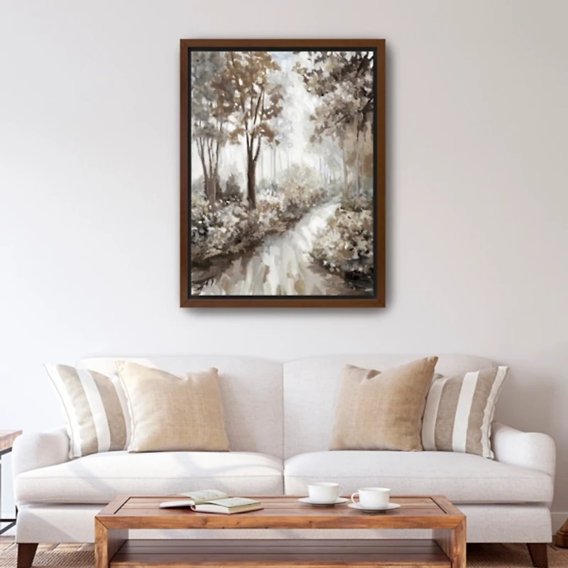 Into the Woods Framed Canvas Art Print, 32x42