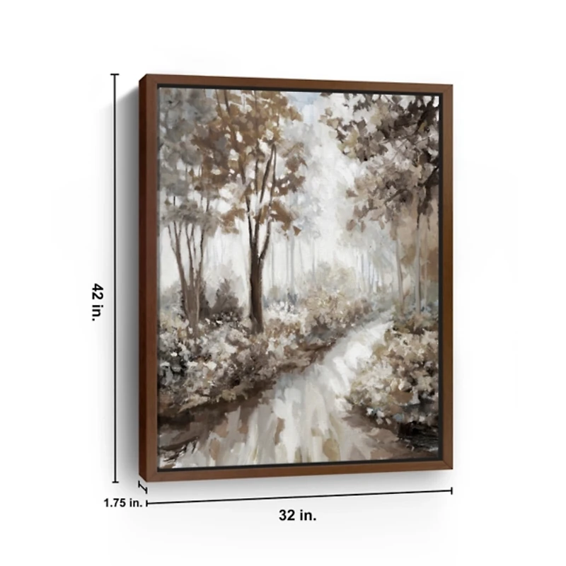 Into the Woods Framed Canvas Art Print, 32x42