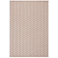 Natural Contemporary Checkered Area Rug
