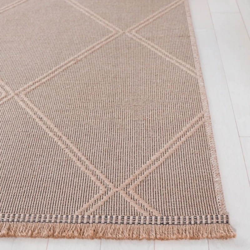 Natural Contemporary Diamond Area Rug