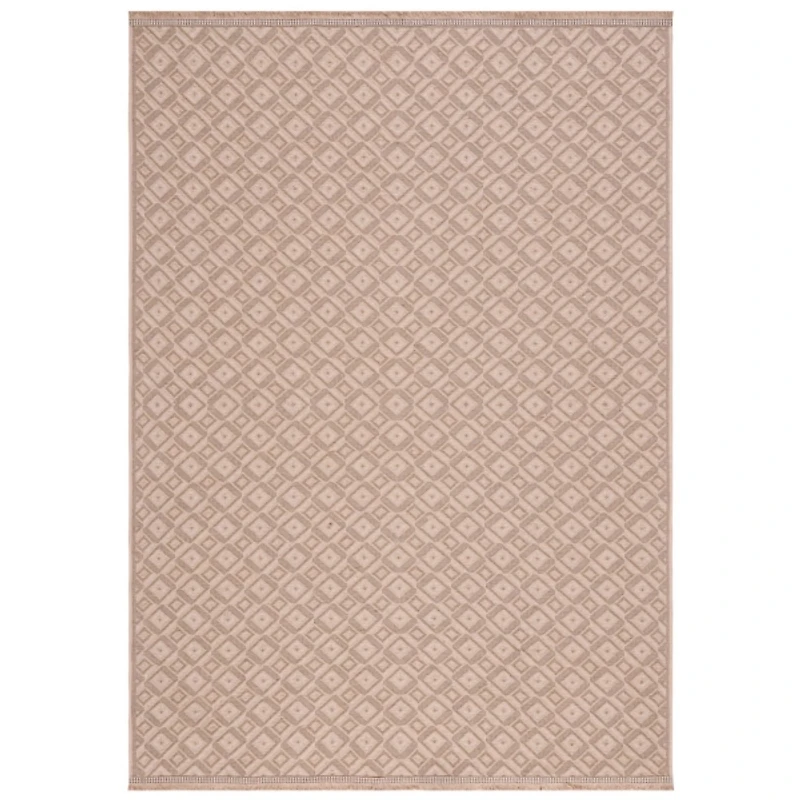 Natural Geometric Diamonds Area Rug