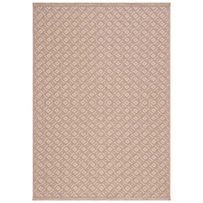 Natural Geometric Diamonds Area Rug