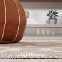 Natural and Ivory Opita Geometric Area Rug