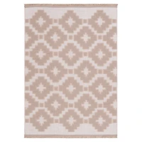 Natural and Ivory Opita Geometric Area Rug