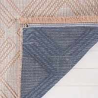 Ivory and Tan Jannica Geometric Area Rug