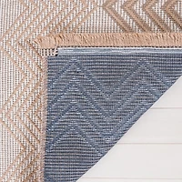 Natural and Ivory Samita Geometric Area Rug